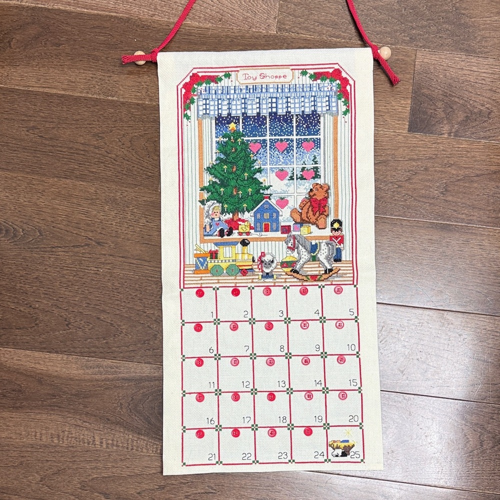 Advent Calendar Wall Hanging Hand Made
